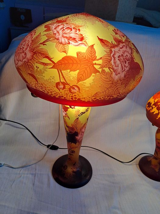 veioza Galle inaltime 46 - 52 cm rara de colectie