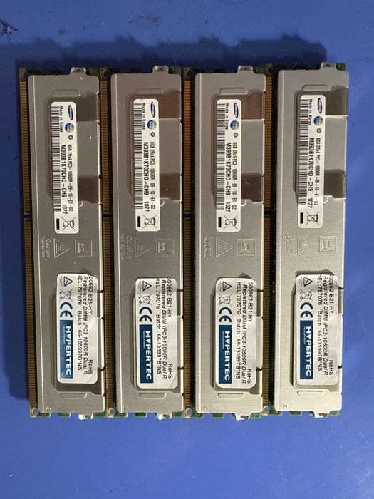 4x8GB (32GB) DDR3 ECC Registered RAM – Samsung M393B1K70CHD-CH9