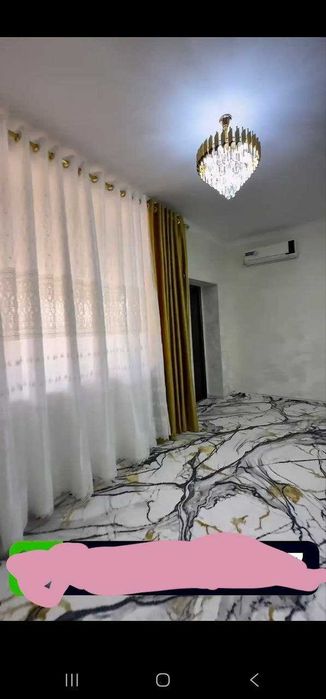 3 хоналик килинган квартира 1 кават 6 микр