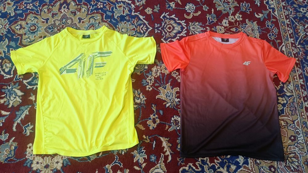 Set 2 tricouri 4F cu uscare rapida copii 7-8 ani, 128 cm