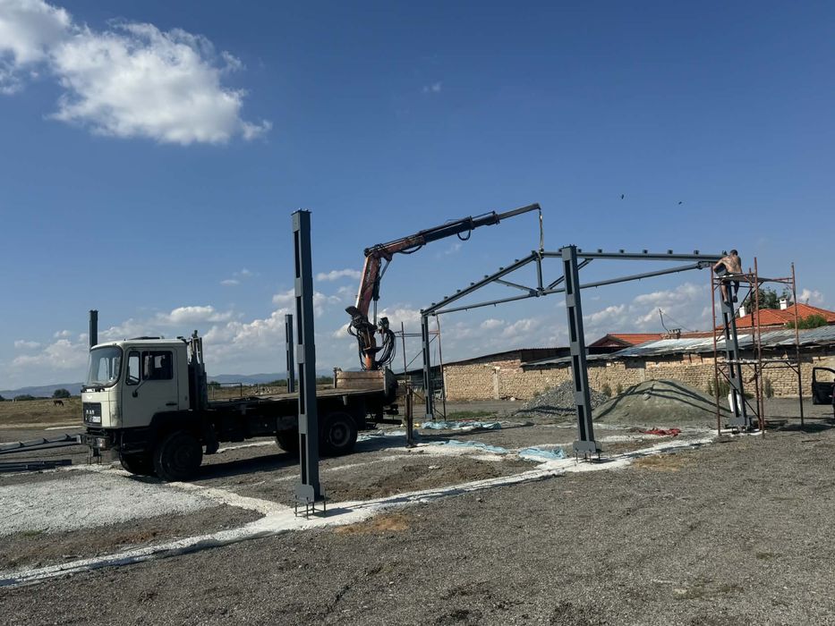 Транспортни услуги, камион с кран