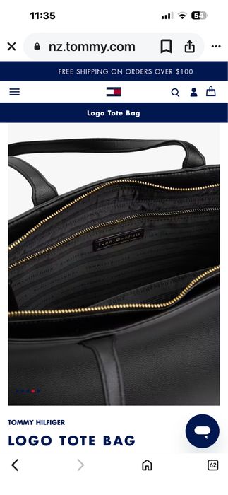 Оригинална Tommy Hilfiger Tote чанта – черна
