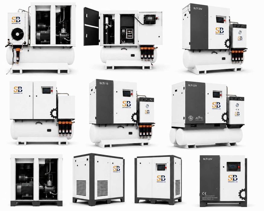 Винтовой воздушный компрессор VSD-SB 37V/10bar