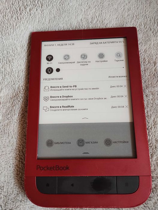 PocketBook Touch HD електронна книга с подсветка