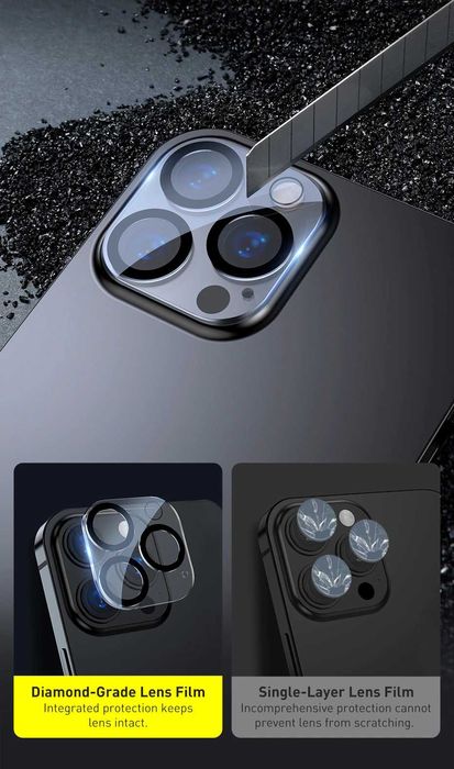 Folie sticla camere Full Cover iPhone 15, 15 Pro, 15 Plus, 15 Pro Max