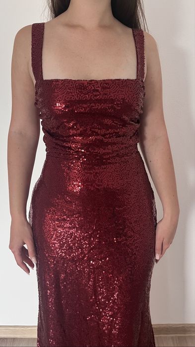 Rochie maxi cu paiete