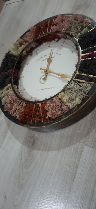 Промо цена! Стенен часовник със скандинавски мъх