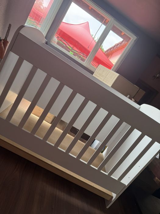 Детска кошара бяла детско легло