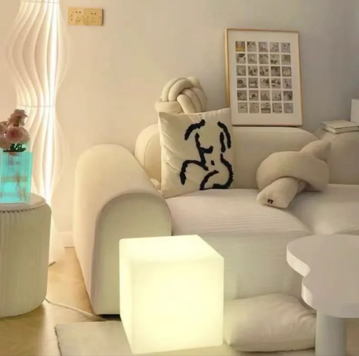 Светящийся куб, светильник