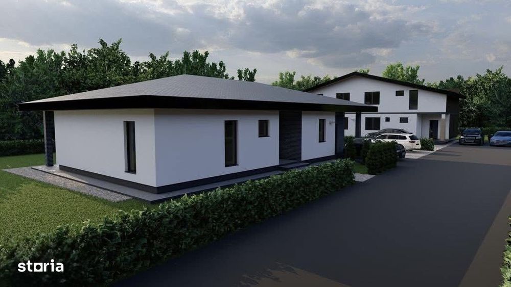 Casa cu teren 550 mp, disponibila la rosu, semifinisat sau finisat