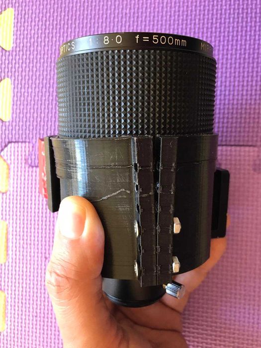 Самоделен телескоп (дълекоглед) / астрономически телескоп 500mm F8 с японски mirror lens + статив