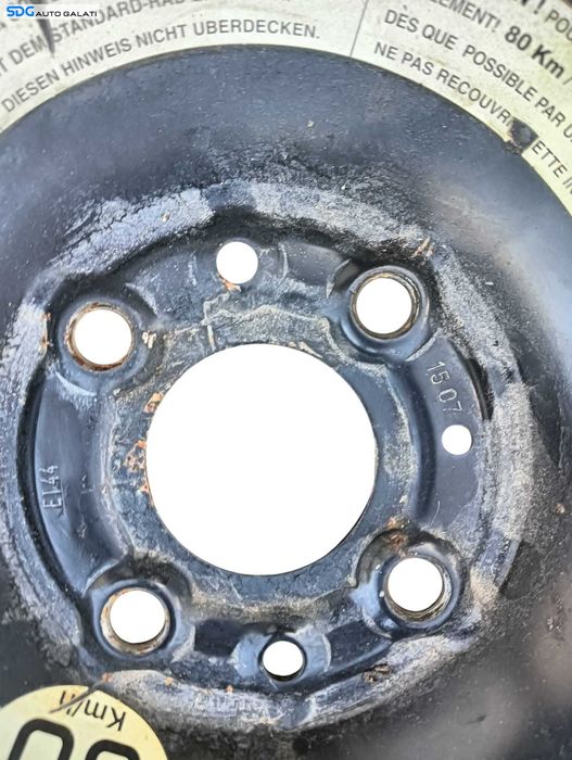 Janta Rezerva Tabla 4x100 195 65 15 R15 Anvelopa Cauciuc Nou Renault Clio 2 1998 - 2012 [V0460]
