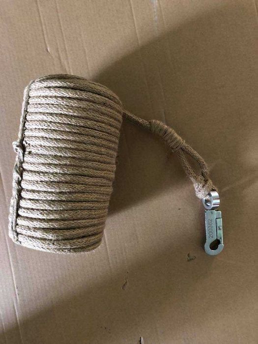 Пожарникарско спасително въже стомана или конопено с оплетка