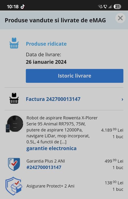 Rowenta robot aspirator