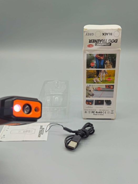 Ултразвуков анти лай треньор за кучета 3в1 с лазер и LED – 3 степени!