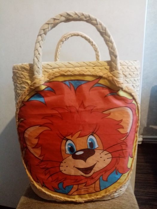 Корзина плетеная для детских игрушек