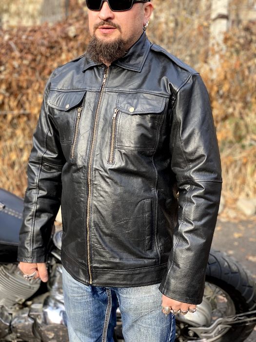 Куртка кожаная. Мужская
