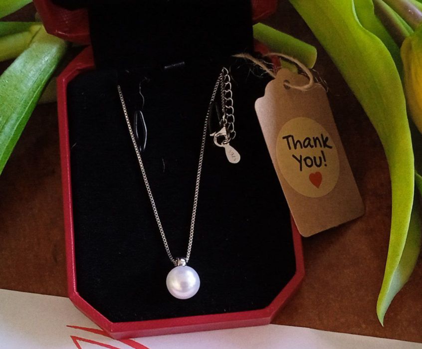 Жемчужиное ожерелье из стерлинговое серебро