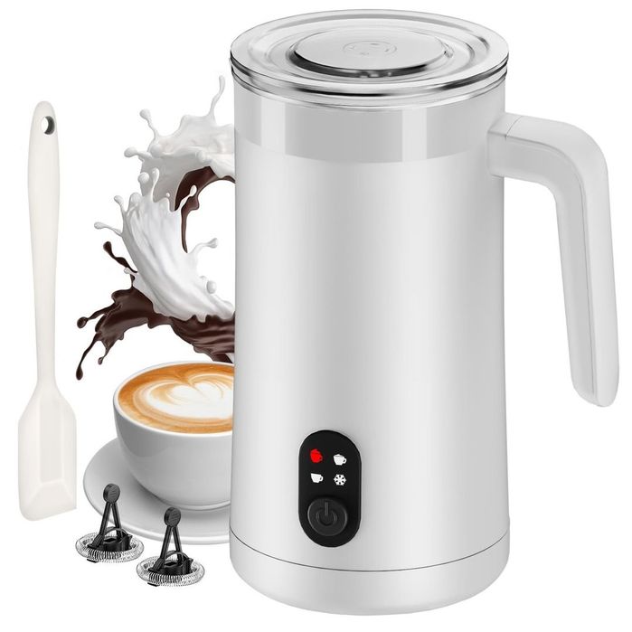 Spumator Electric Lapte 4 în 1 400ml Spumă Caldă și Rece