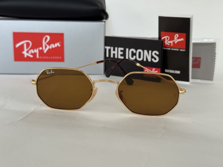 Ochelari de soare Ray Ban 3556N  Octagonal Legend Noi