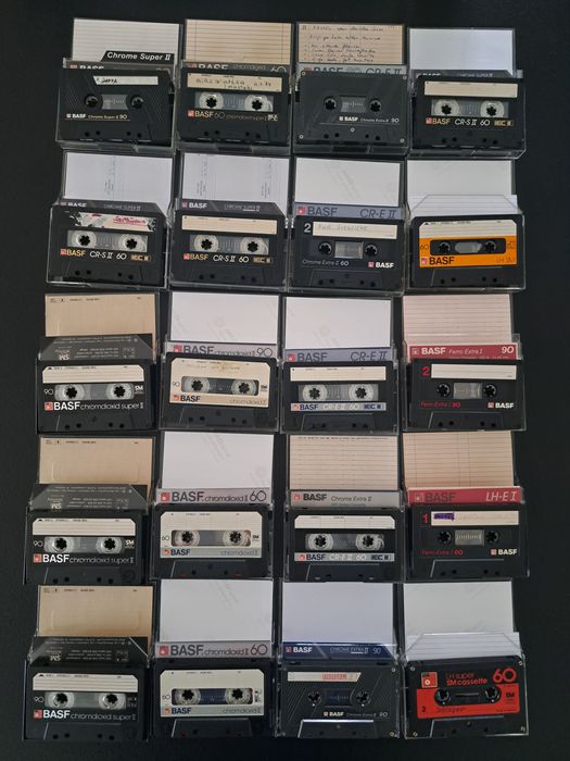 casete audio Basf Agfa Tdk Raks Sony