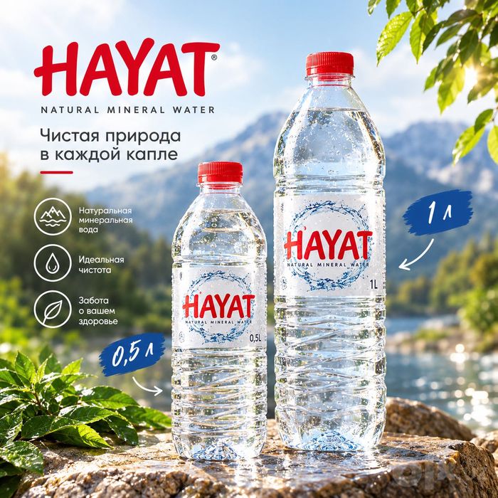 Hayat su natural mineral water Turkey
