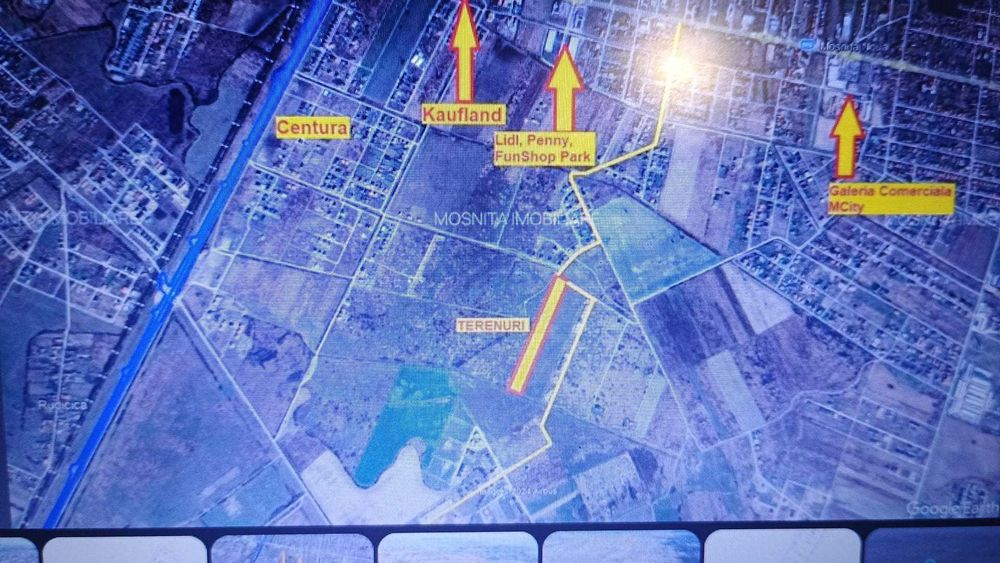 Proprietar vand 2 parcele alaturate fiecare de 780 mp2 in Mosnita Noua