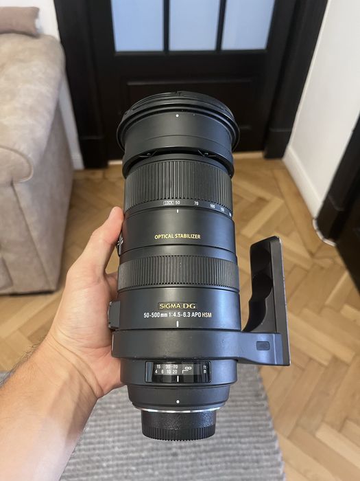 Obiectiv Sigma 50-500mm 1:4.5-6.3 APO HSM OS (pentru Nikon)