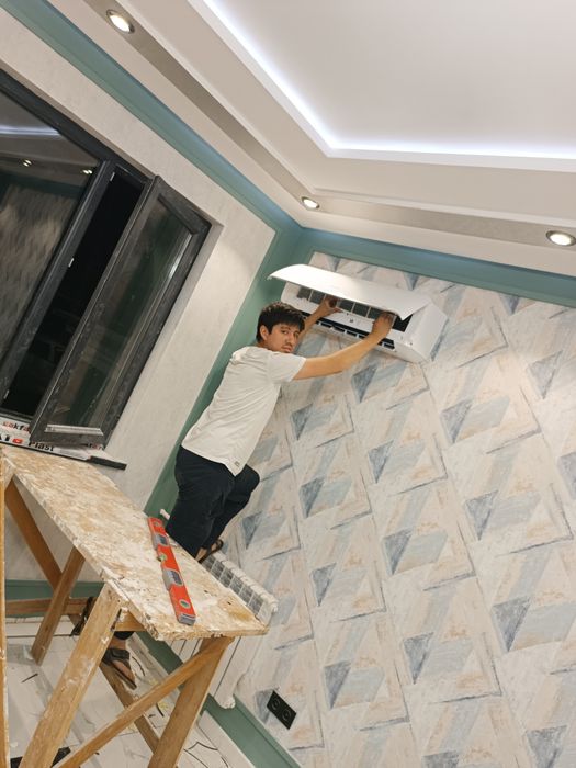 Установка кандитсионер канальный . Мульт систем.VRF