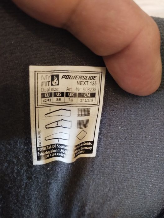 Powerslide Imperial 110 mm – алуминиева шина 232 мм, отлично състояние