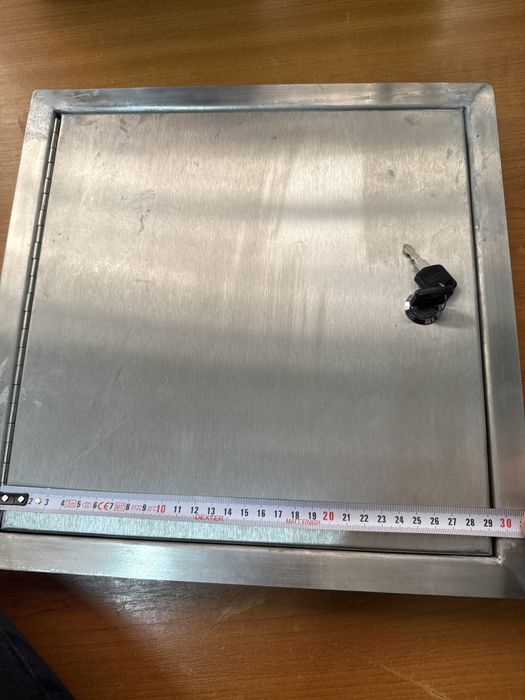 Usa / capac   vizitare inox  34 cm x 34 cm