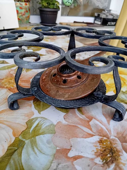 Антикварно Фондю - ръчно изработено медно