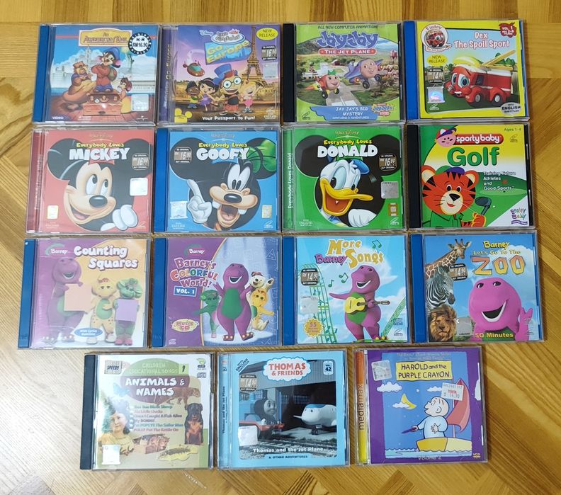 Dvd диски фирменные лицензионные мультфильмы на английском языке 15 шт