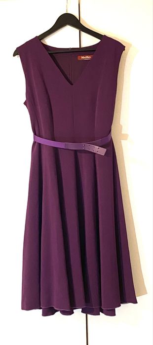 Рокля Max Mara в пурпурен цвят