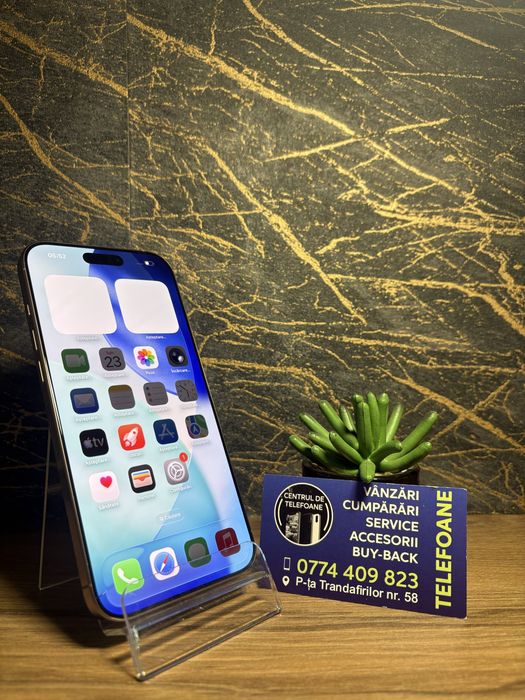 Iphone 16 Pro Max/256 GB/Garantie 2Ani Centrul de Telefoane/Rate