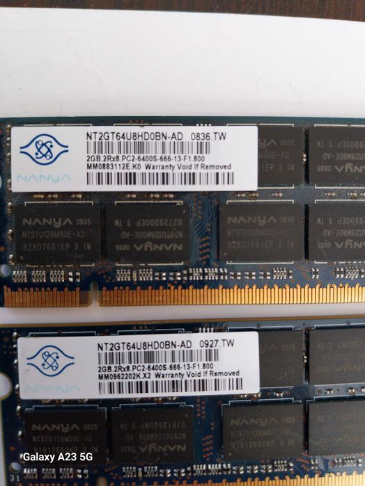 DDR2  2GB 800MHZ за лаптоп-2бр.