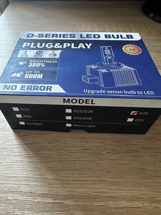 Set 2 Becuri LED D3S Far Auto CANBUS Fara Eroare PLUG & PLAY 90W