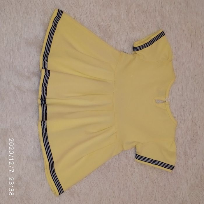 Платье на девочку желтое д327