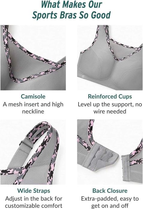 Bustiera sport Glamorise sani bust XXL .PREMIUM. D 115H FR 130H