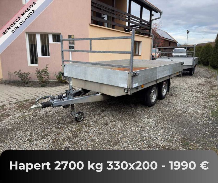 Remorci din Olanda de la 750 kg pana la 2700 kg - Citeste descrierea!