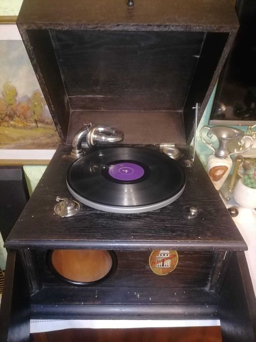 Gramofon Original marca ODEON model ODEONETTE anii 1900