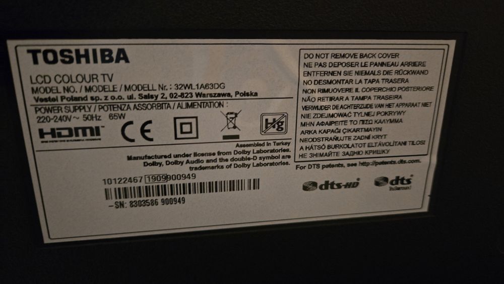 Телевизор Toshiba 32 инча