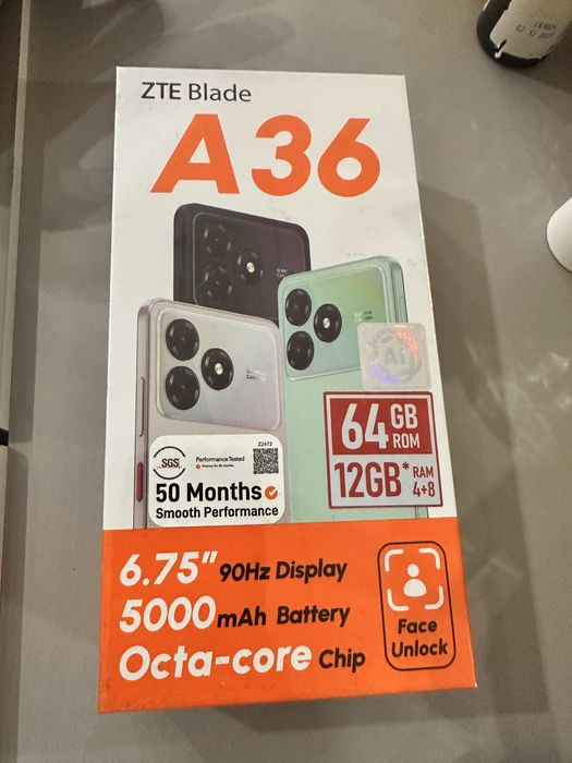 Продаю телефон ZTE BLADE A36 64GB