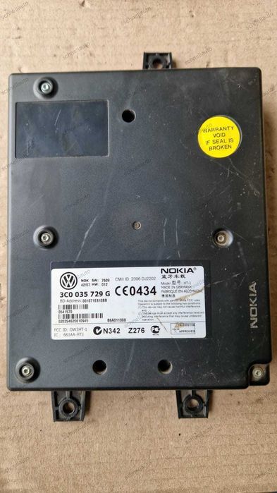 Modul Bluetooth VW Passat B6 / Golf 5 / Touran cod 3C0 035 729 G