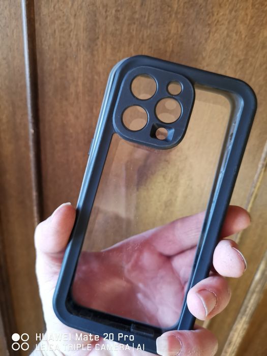 Водоустойчив калъф Body Glove Tidal за iPhone 13 Pro Max - черен/прозр