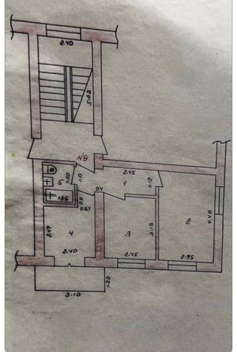 2 ком 3 этаж акавак!!