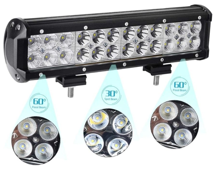 Led bar autp, Proiector auto led Flood+ Spoot, 12-24, dim 30-134 cm