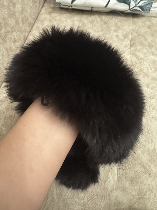 Новые нарукавники из меха натуральный песец