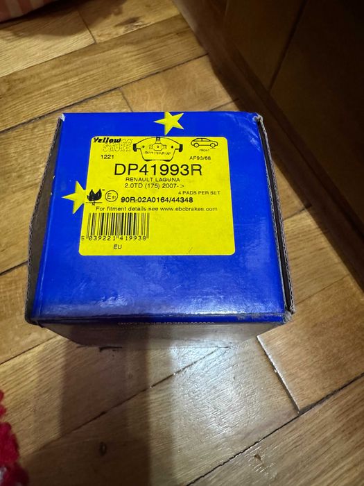 Vand Placute Frina Renault Laguna  Performante EBC Yellow Stuf