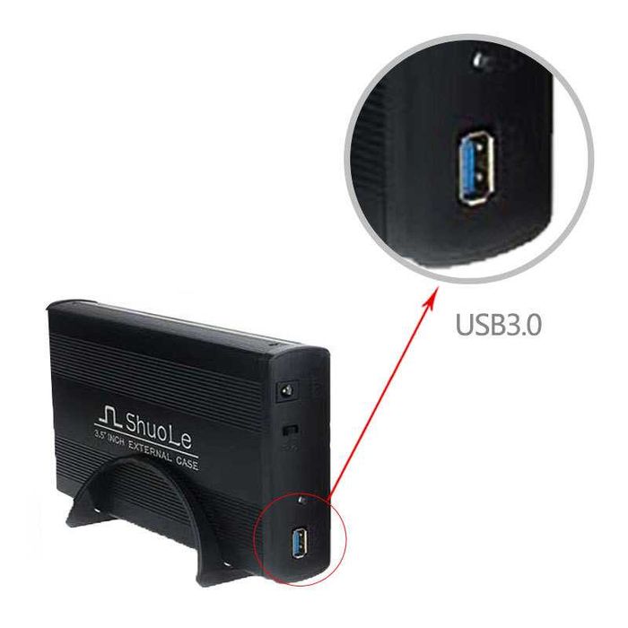 Внешний кейс для диска. 3,5 HDD External Case USB 3.0